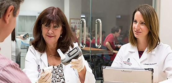 Nurse researchers Karen K. McDonnell and Amy Dievendorf